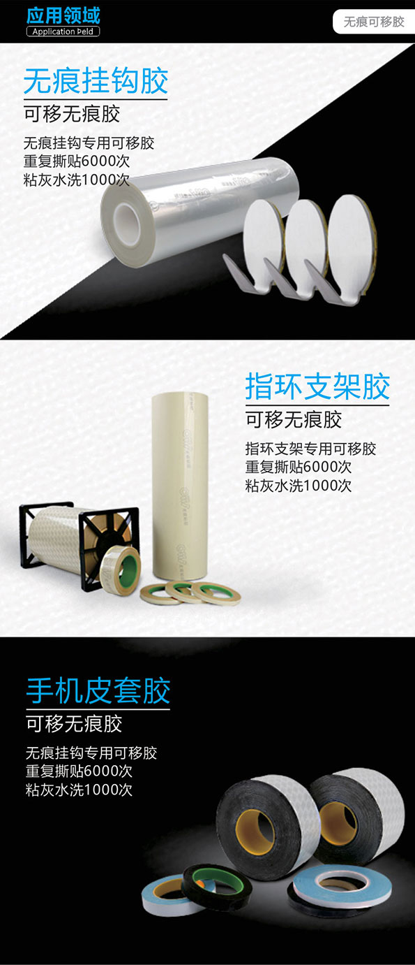 水洗可移双面胶 水洗可移胶垫 反复粘贴胶垫
